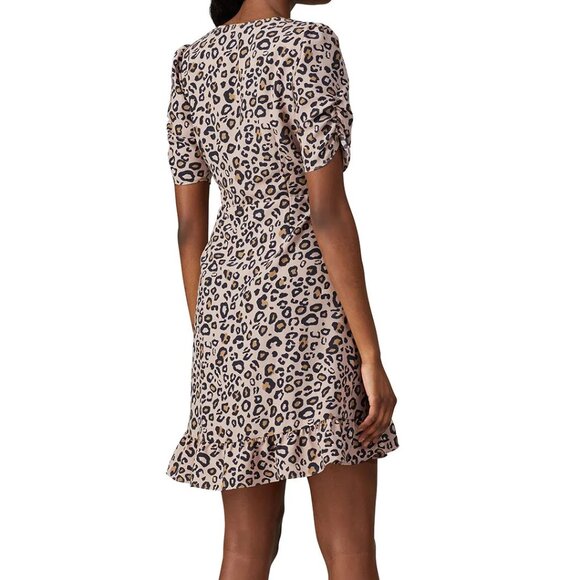 Sanctuary Leopard Wrap Mini Dress - Picture 2 of 6